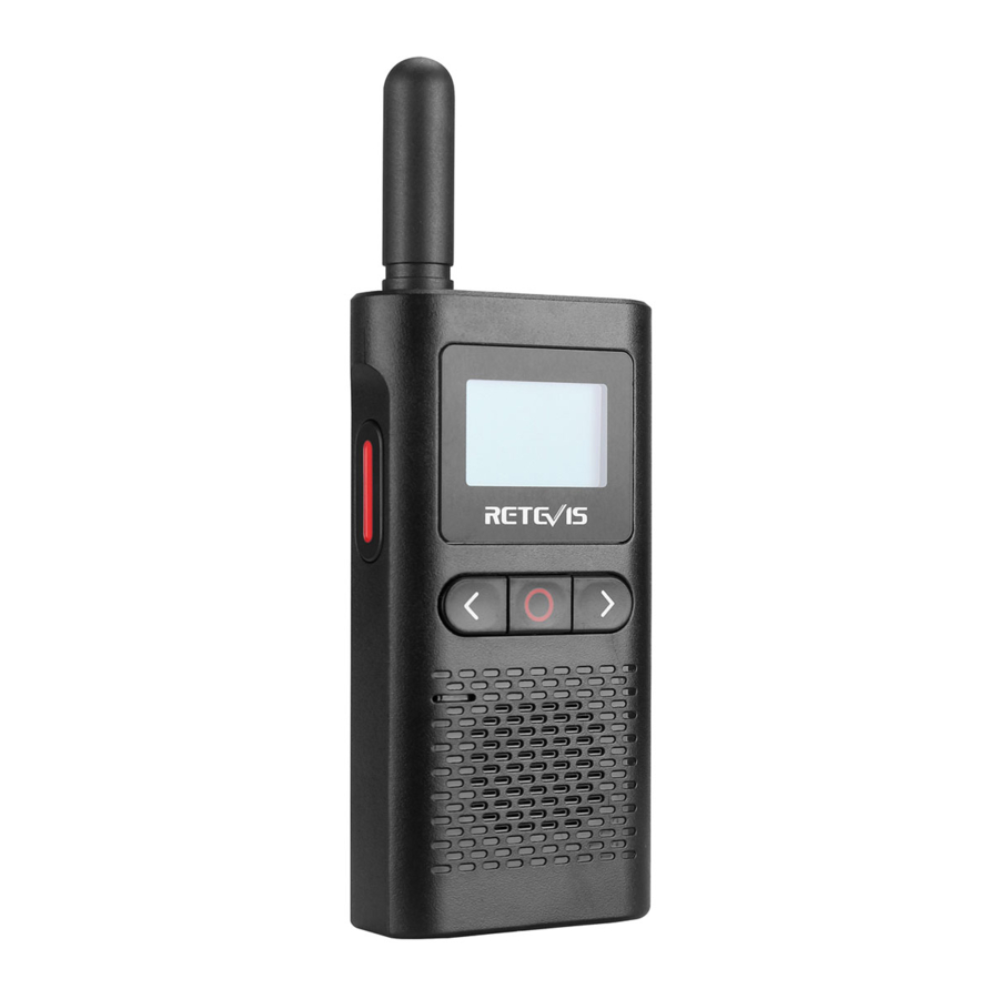 Retevis RB28 - NOAA FRS Two Way Radio Manual