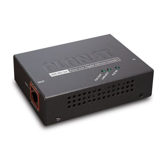 Planet POE-E201 User Manual