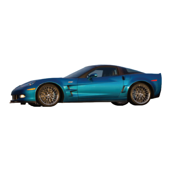 Chevrolet Corvette 2009 Quick Start Manual