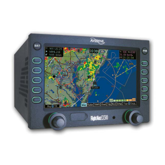 Avidyne EX500 Pilot's Manual