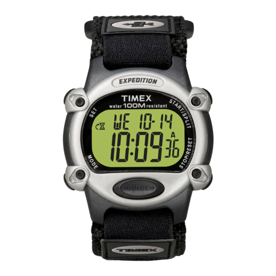 Timex W-90 Product Manual