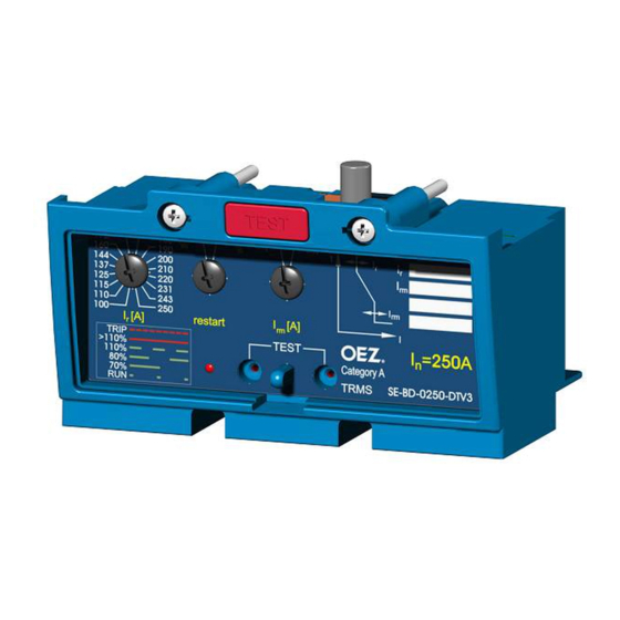 OEZ SE-BD Series Instructions For Use Manual
