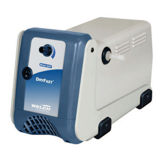 User Manuals: Gardner Denver Welch DryFast 2014 Pump