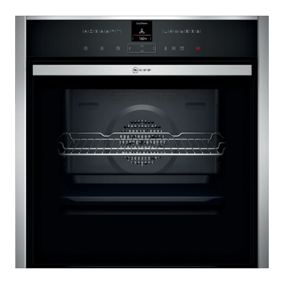 NEFF B47VR32.0B User Manual And Installation Instructions