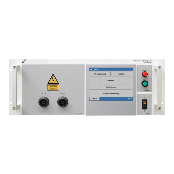 User Manuals: ELABO F1-1 Series Voltage Test Units