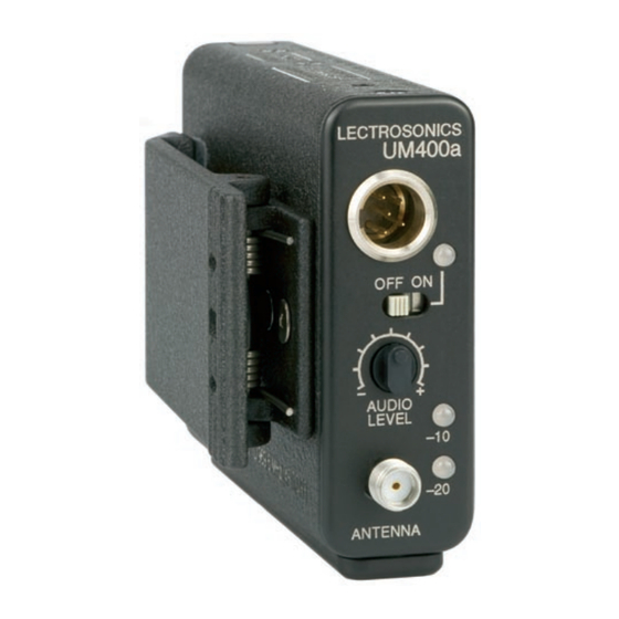 Lectrosonics UM400E Instruction Manual