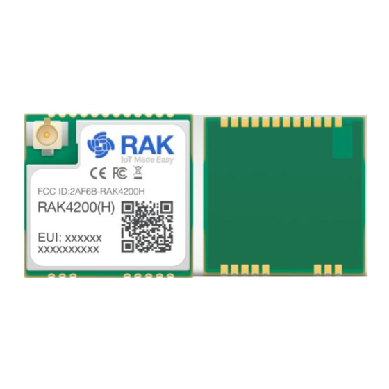 RAKwireless WisDuo-LoRa Series Manual