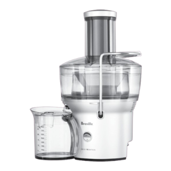 Breville juice fountain compact Instruction Booklet