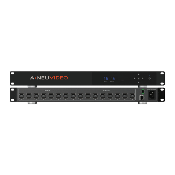 A-Neuvideo ANI-16-4K60 Instruction Manual