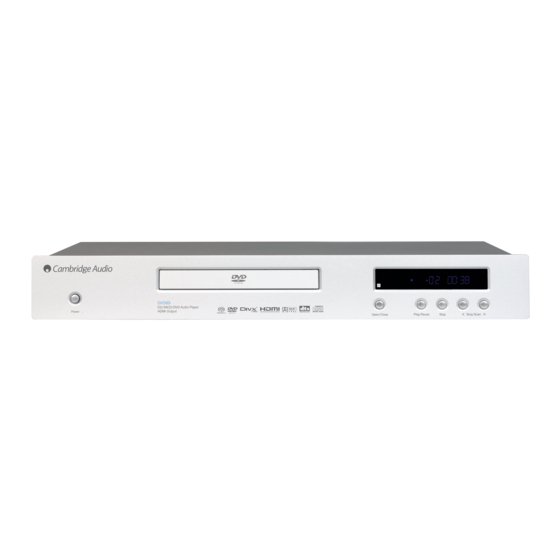 Cambridge Audio DVD89 Code List