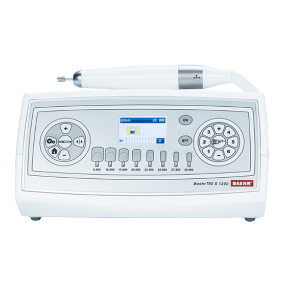 Baehr BaehrTec S1200 Operating Manual