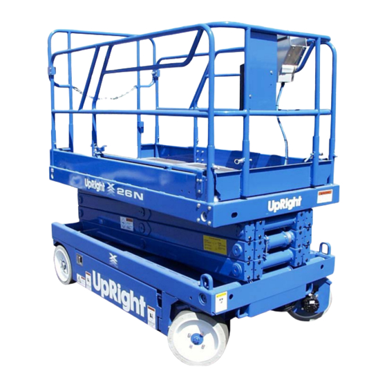 Upright X Series Scissor Lift Manuals