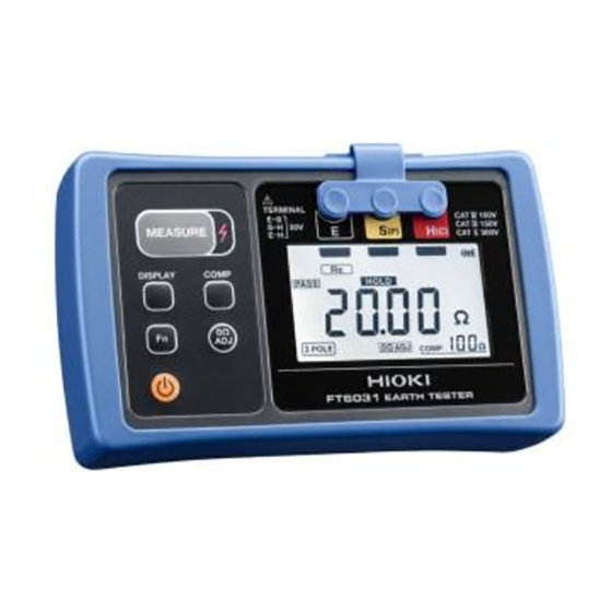 Hioki FT6031-03 Instruction Manual