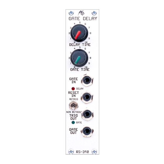 ANALOGUE SYSTEMS RS340 Manual