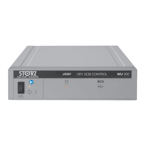 Storz OR1 SCB CONTROL Installation Instructions Manual