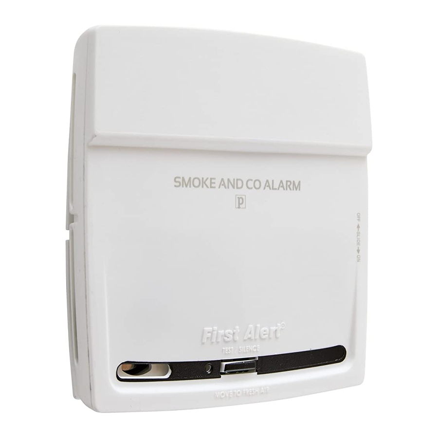 First Alert PC910 - Combination Carbon Monoxide & Smoke Alarm Manual