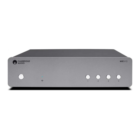 Cambridge Audio MXN10 Manual
