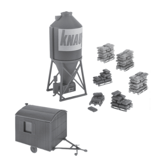Faller PLASTER SILO AND BUILDING-SITE TRAILER Assembly Instructions