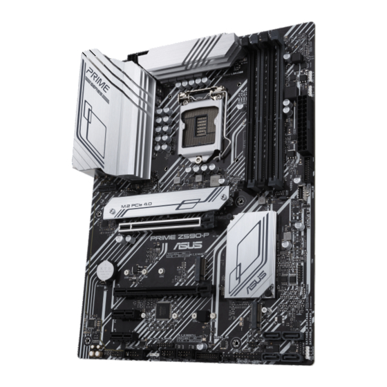 Asus PRIME Z590-P ATX Motherboard Manuals