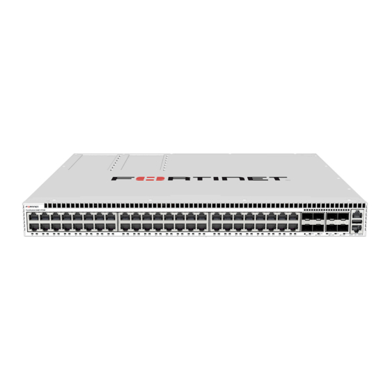Fortinet FortiSwitch 624F Series Switch Manuals