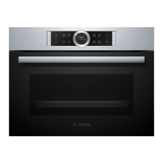 Bosch CBG675B 1I Series Instruction Manual