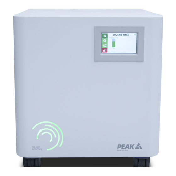 Peak Scientific Solaris 1010A Installation Manual