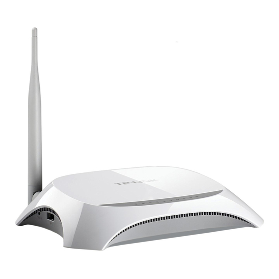 TP-Link tl-mr3220 Quick Installation Manual