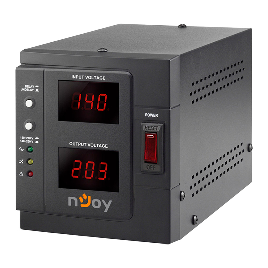 Njoy PWAV-10001AK-AZ01B Manuals