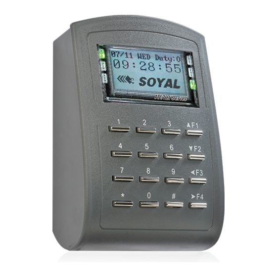 Soyal AR727HV3 Quick Manual