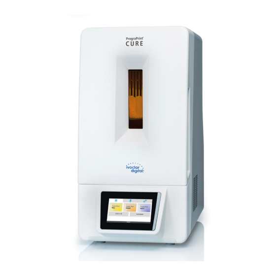 Ivoclar digital PrograPrint Cure Short Instructions