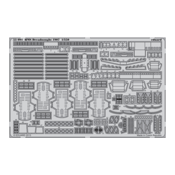 Eduard HMS Dreadnought 1907 1/350 Quick Start Manual