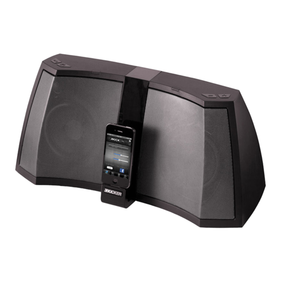 Kicker AMPHITHEATER 40iK5BTM Owner's Manual