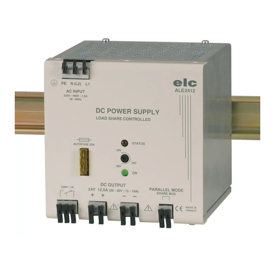 ELC ALE2412 Instruction Manual