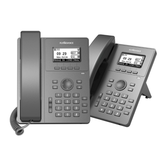Flyingvoice P10W Entry-level IP Phone Manuals