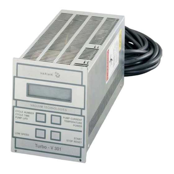 Varian Turbo-V 301 Instruction Manual