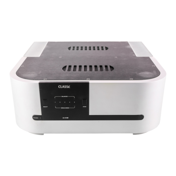 Classe Audio CA-5100 Owner's Manual
