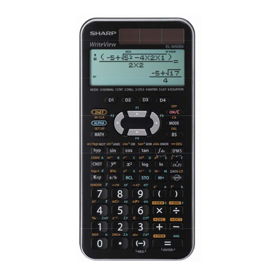 Sharp ELW516XBSL Product Specifications