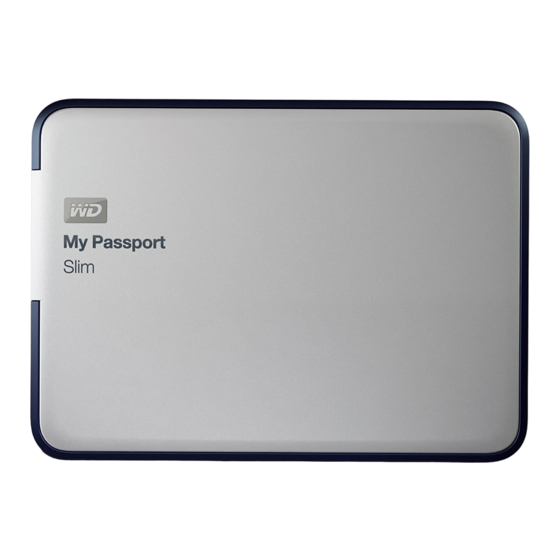 Western Digital My Passport Slim User Manual