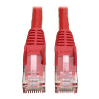Tripp Lite Cat6 Red Snagless Patch Cable N201-005-RD Specifications
