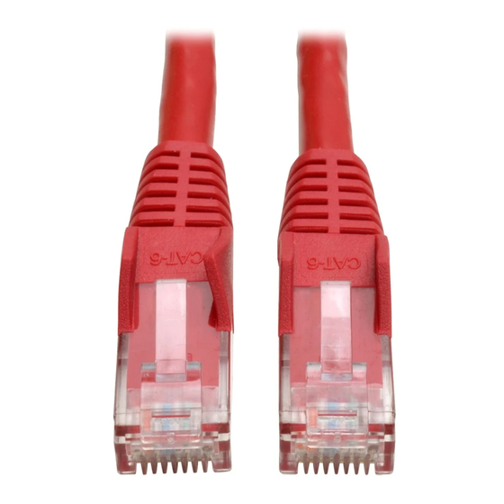 Tripp Lite Cat6 Red Snagless Patch Cable N201-005-RD Specifications