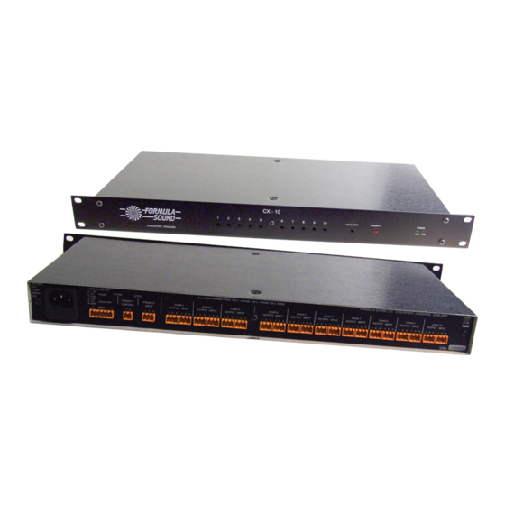 Formula Sound GUARDIAN CX10 User Manual