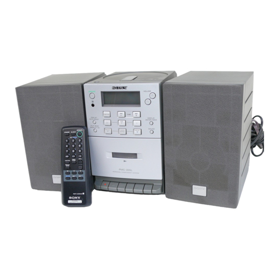 Sony PMC-205L Operating Instructions Manual