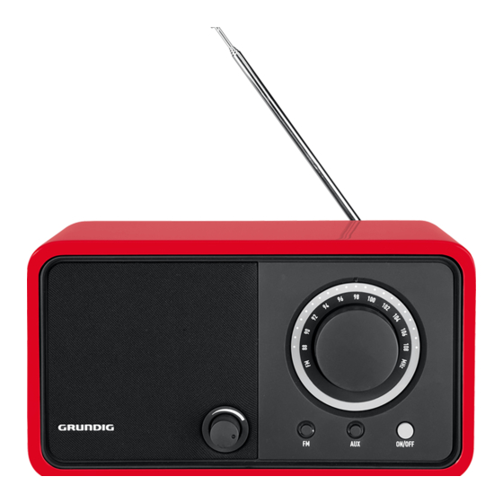 Grundig TR 1200 Quick Start Manual