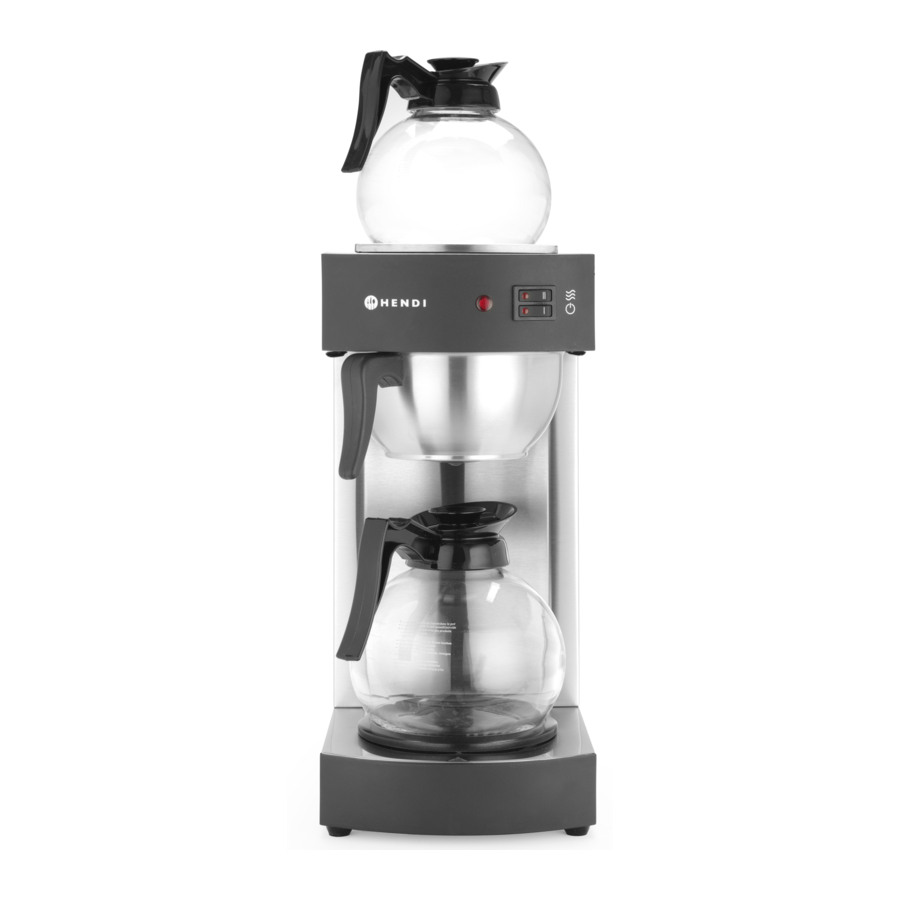 HENDI 208304 - COFFEE MACHINE Manual