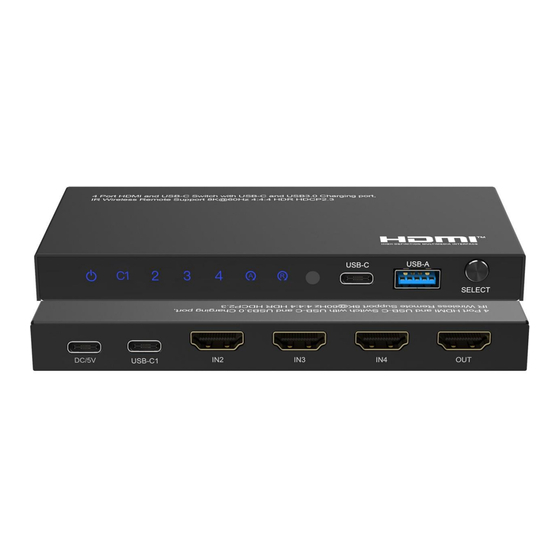 DVDO DVDO-Switcher-41-USBC-HDMI Manuals