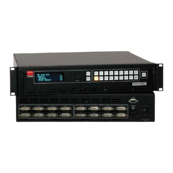 Barco MatrixPRO User Manual