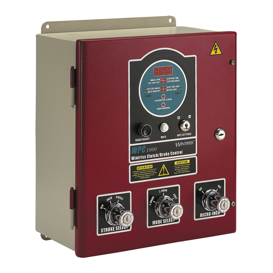 Wintriss WPC 1000 User Manual