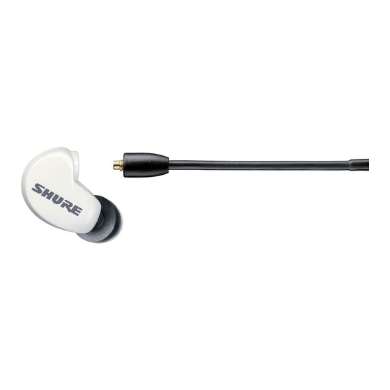 Shure SE215m+ SPE User Manual