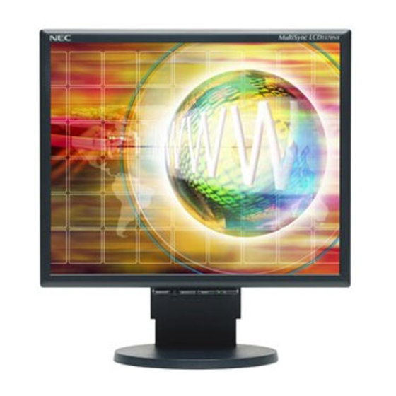 NEC MultiSync LCD1570NX User Manual