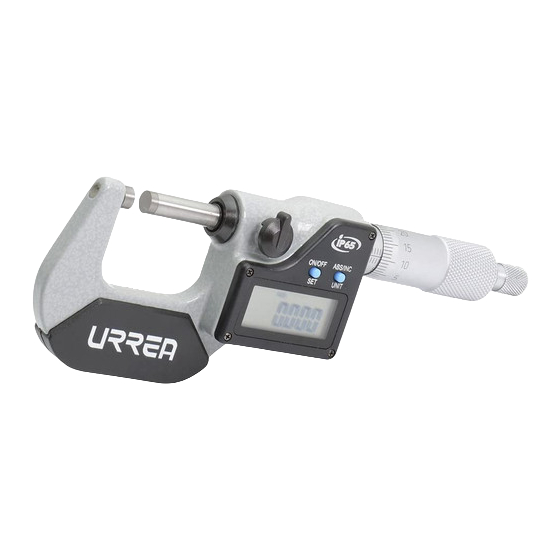 Urrea UMM01 Instructions And Warranty